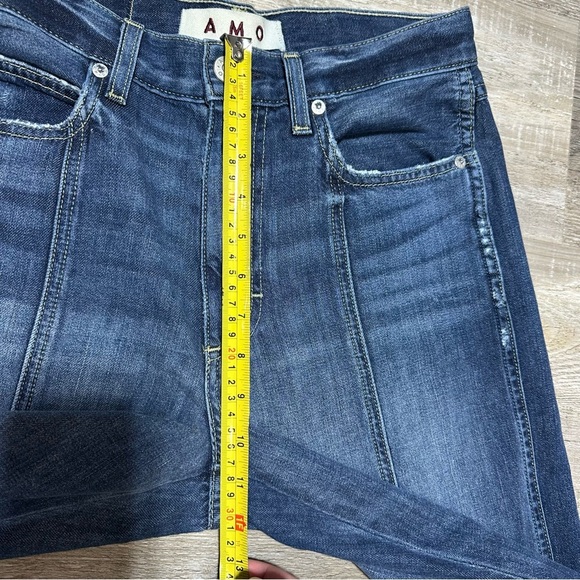 Amo Patsy Seamed Tapered Straight Leg Jeans Enchanted Wash size 25 - Picture 9 of 10